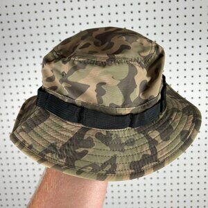 MNML Woodland Camo Bucket Hat OSFM‎ Large / XL Camouflage Tactical Streetwear